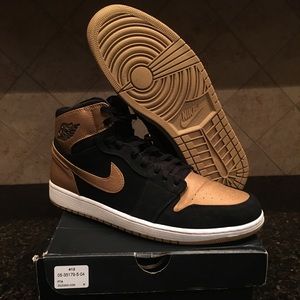Jordan 1 Melo OG High Mens Size 13 Black Gold Nice